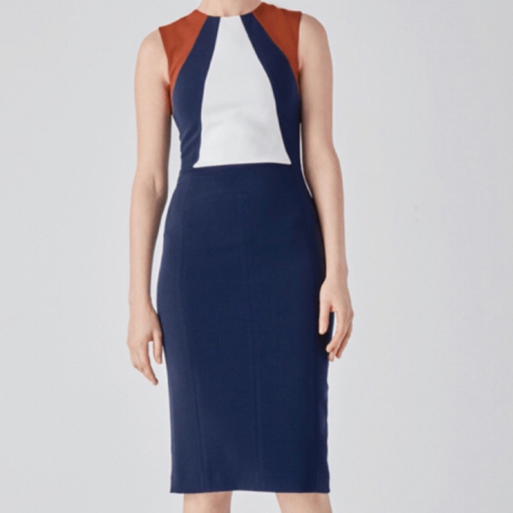 judith and Charles blue white and brown s6 dress